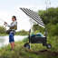 Chariot de pêche chariot de plage chariot pliable avec roues tout-terrain de 11 po pour le sable avec poches de rangement