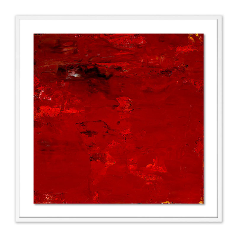 Glabrescent #3 Painting by Brad Ellis, White, 40" H x 40" W x 2.5" D