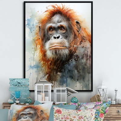 Apes Portrait Impressionist Jungles I