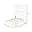 Armoire lit escamotable Murphy avec tablettes intégrées et relevage hydraulique-106950512-106950510