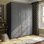 Armoire-penderie 100% bois massif avec tiroirs et tablettes réglables Bassam