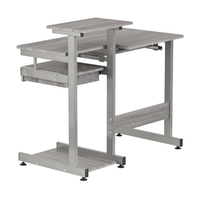 Bureau d'ordinateur complet, Gris