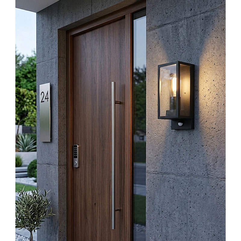 Matte Black 11.02cm H Outdoor Flush Mount