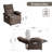 019-160°Recliner Chair for Elderly Seniors-Manual Push Back Reclining Chair with 8-Point Massage & Heating, Plush Chenille Fabric & Remote Control, Side Storage Pockets for Living Room, Bedroom-1383562303