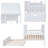Kids Bed Cottage Style Playhouse Platform Bed With Trundle-1778677449