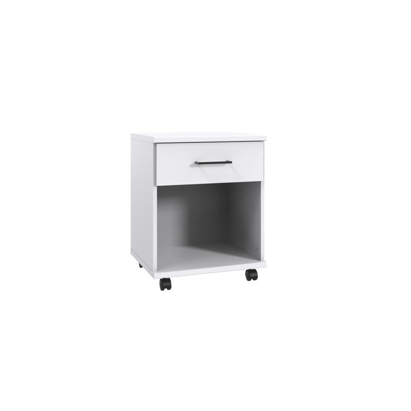 Naod 1 -Drawer Storage Cabinet, White