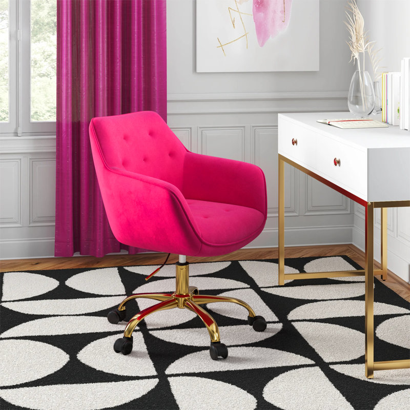 Chaise de travail Clio à hauteur réglable, Fushia
