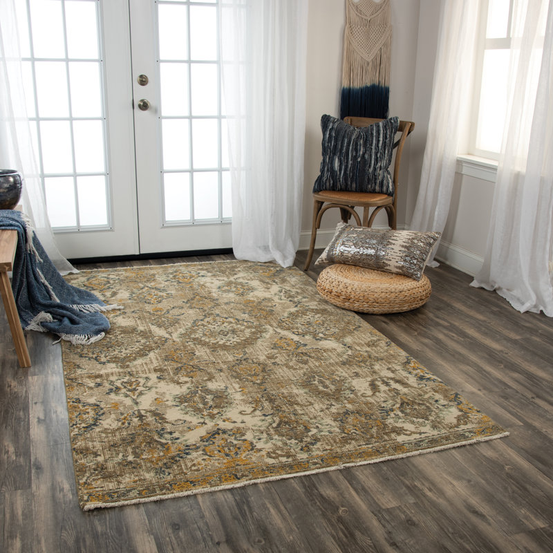 Tapis tissé à la machine Maratea, Rectangle 8 pi x 10 pi