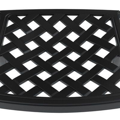 Elegant Cast Aluminum Patio Chairs With And Cushions Black Furniture Weather-