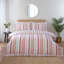 Maya Frilled Cotton Blend Striped Duvet Cover Set-124538016-124538014