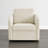 33" W Modern Upholstered Swivel Armchair-1378563912