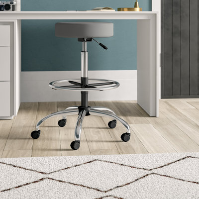 Huckstep Adjustable Height Active Stool with Footrest