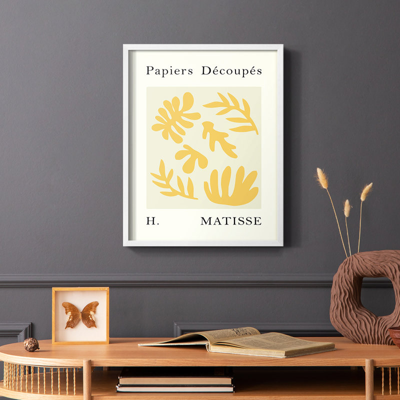 Matisse CCL XXVII, reproduction encadrée - bois massif, Blanc, H 14 po x l 11 po