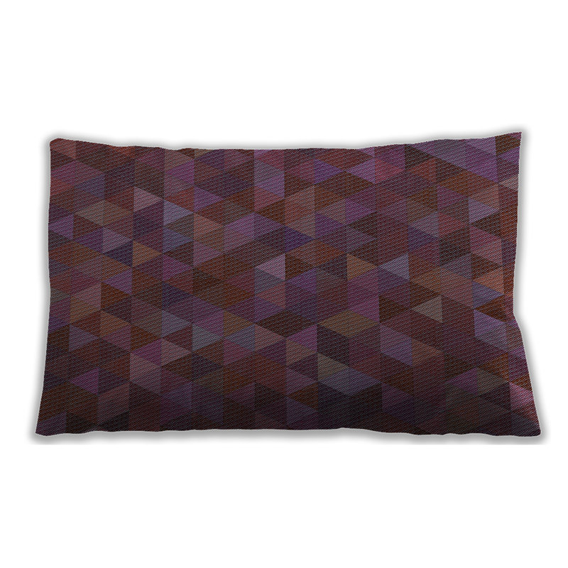 Coussin lombaire géométrique, Jaune, Synthétique