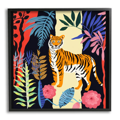 " Tiger & Cutout Plants "