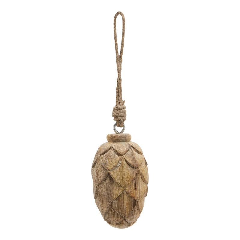 Anly Handmade Wood Novelty & Humour Ornament Accessory, 8 cm H x 6 cm W x 6 cm D, Brown