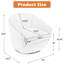 Fauteuil demi-tonneau pivotant en similicuir Aunna-107097249