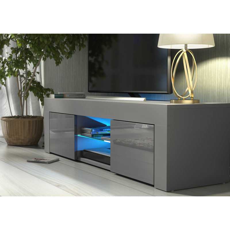 Camon Unfinished TV Stand for TVs up to 48", Grey