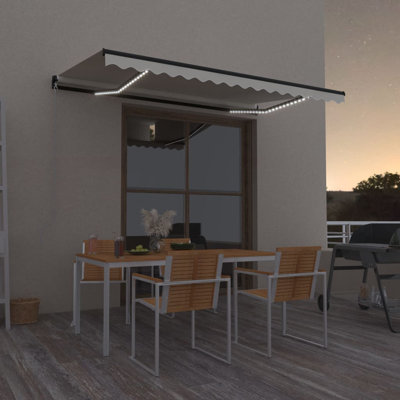 VidaXL 400cm W x 300cm D Retractable Patio Awning