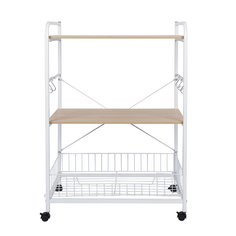 Arvo 39.2'' H x 15.7'' W Book Cart with Wheels