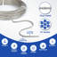 Ensemble de câbles de 100 pi en acier inoxydable 304 revêtu de vinyle de 100 pi, ligne de suspension polyvalente antirouille pour guirlandes de patio, corde à linge, treillis pour plantes grimpantes et cordons de rideau