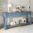 63" Long Console Table with Drawers and Shelf