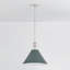 Painted No. 2 Pendant in Aged Brass and Blue Bird by Mark D. Sikes-1086054636-1086054635-1086054640