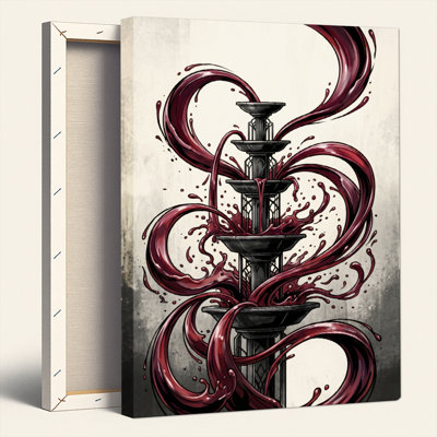 «Dark Flow», reproduction d'art sur toile, ensemble de 1