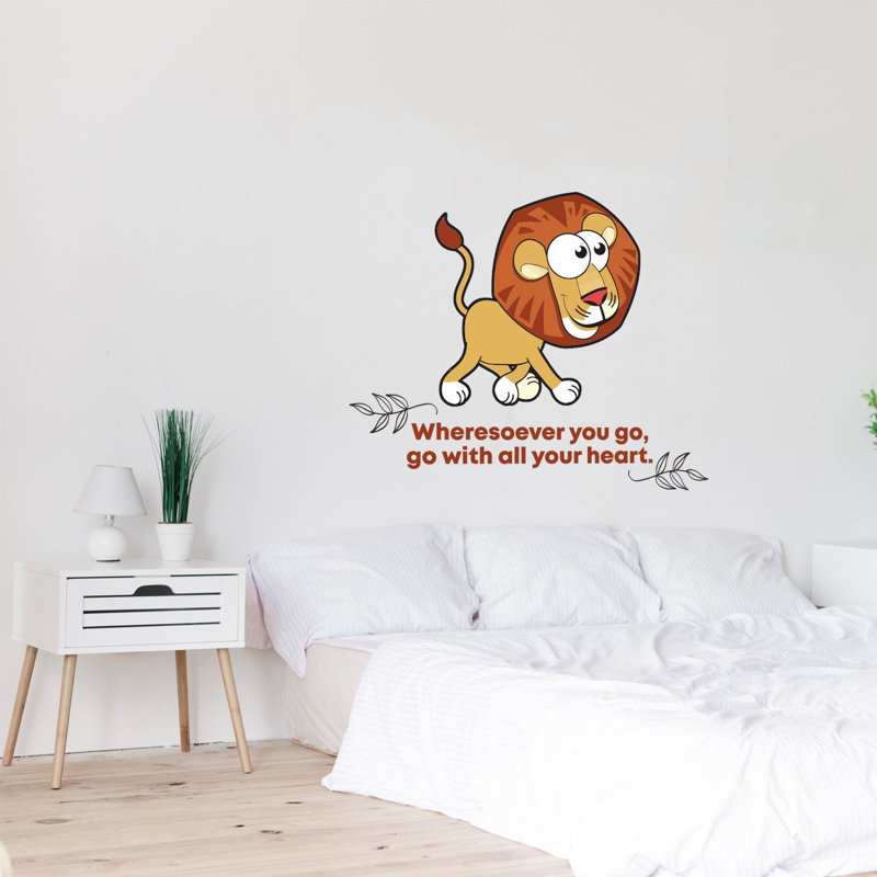 Adhésif décoratif en vinyle « Your Heart lion », H 18 po x l 20 po
