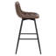 Upholstered Counter Stool with Metal Frame-61601233