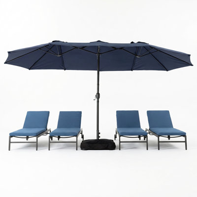 15 FT Market Umbrella With Base