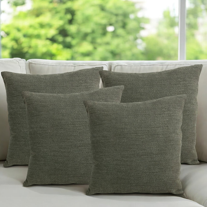 Ryssa Brown Square Throw Pillow Cover