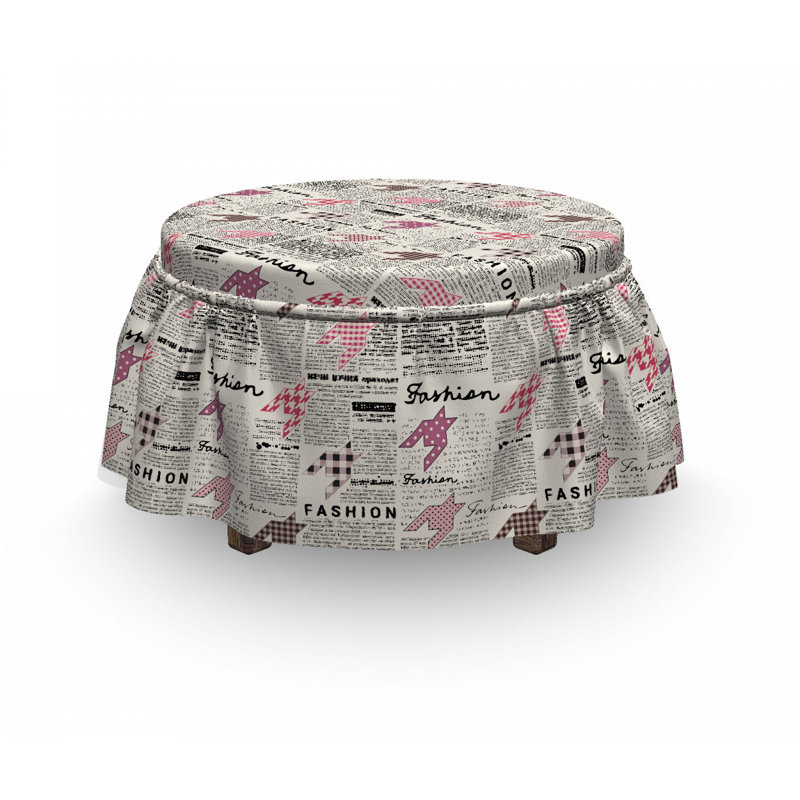 Box Cushion Ottoman Slipcover