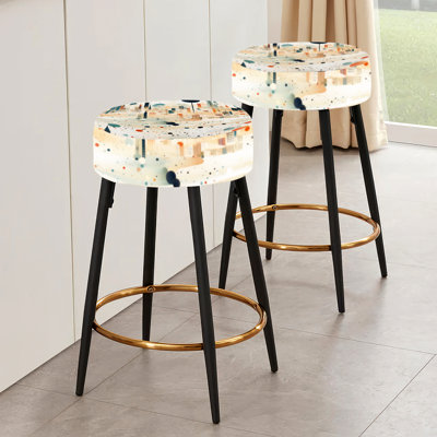 Ensemble de 2 tabourets de bar à pois Estrela
