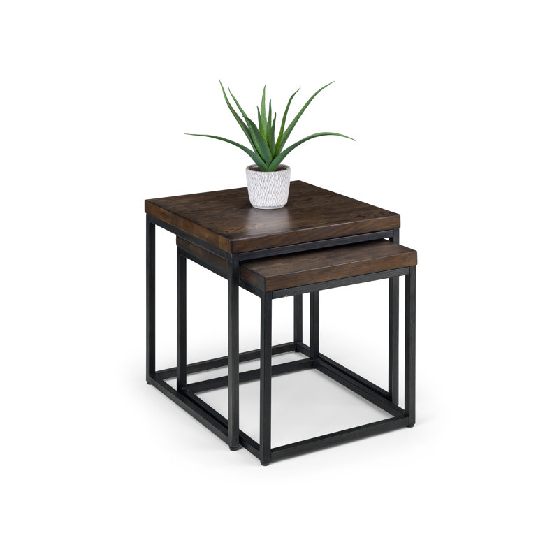 Perrott Frame Nesting Tables, Dark Oak