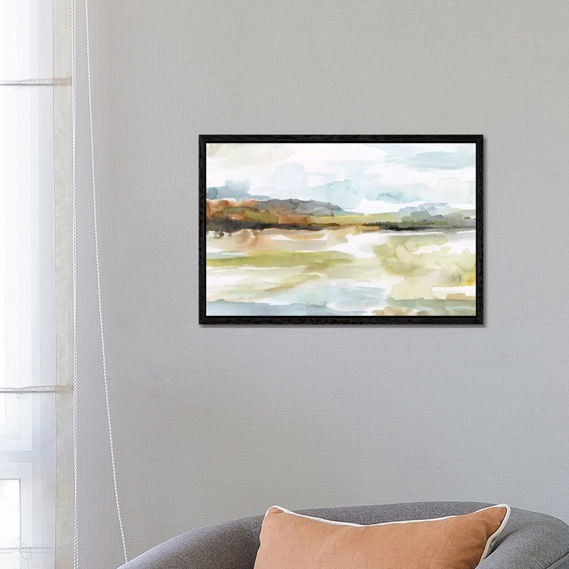 Faraway by Nan - Painting on Canvas, 66.04 cm H x 45.72 cm W, Black Framed