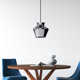 Single Light Glass Dimmable LED Pendant