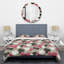 Ensemble de housse de couette de style mid-century dessiné à la main folk fleurs-40702334