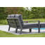 132cm Wide Metal Patio Sectional with Cushions