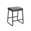 Ensemble de 2 tabourets de bar Ebern Designs Selma, cuir PU, pieds en fer-799263742-696169363
