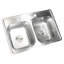 Évier de cuisine à double cuve avec robinet 33 po x 22 po