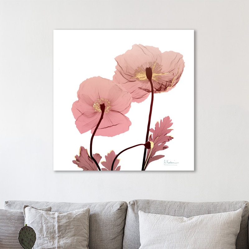 Golden Blush 2 - Wrapped Canvas Print, 30cm H x 30cm W x 4cm D