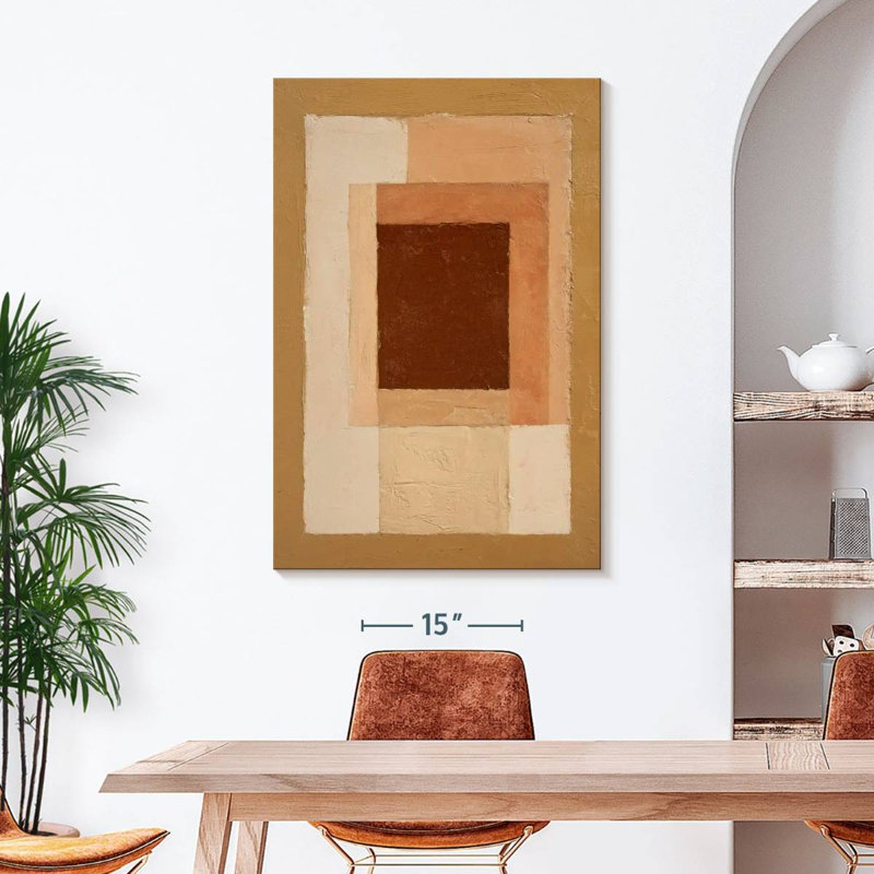 Earthy Nested Rectangles Dominguez, 45" H x 30" W