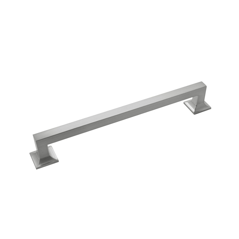 Studio Collection Handle Pull - 8-13/16" Center to Center Cabinet Pull Satin Nickel - Transitional Hardware for Drawers & Cabinets