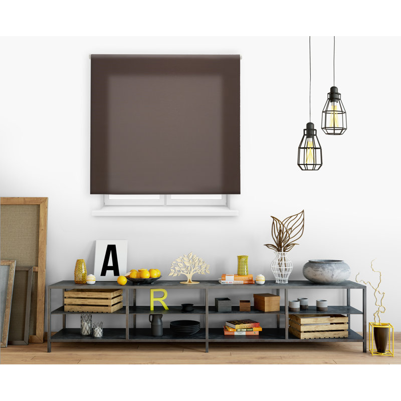 Semi Sheer Roller shade, 175cm L x 100cm W, Brown