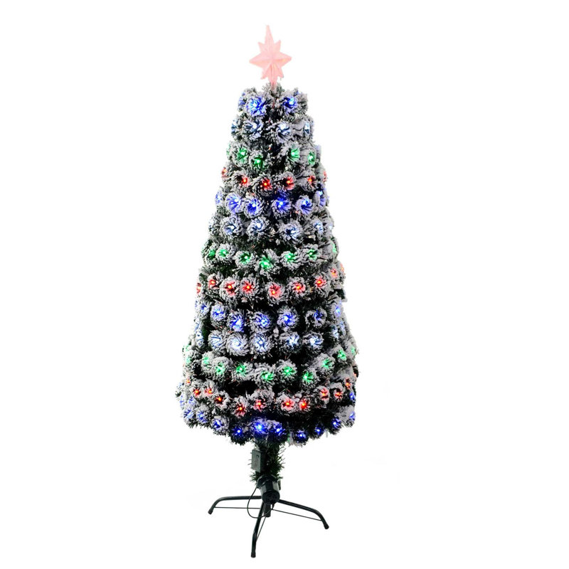 Lighted Artificial Christmas Tree, 6 ft.