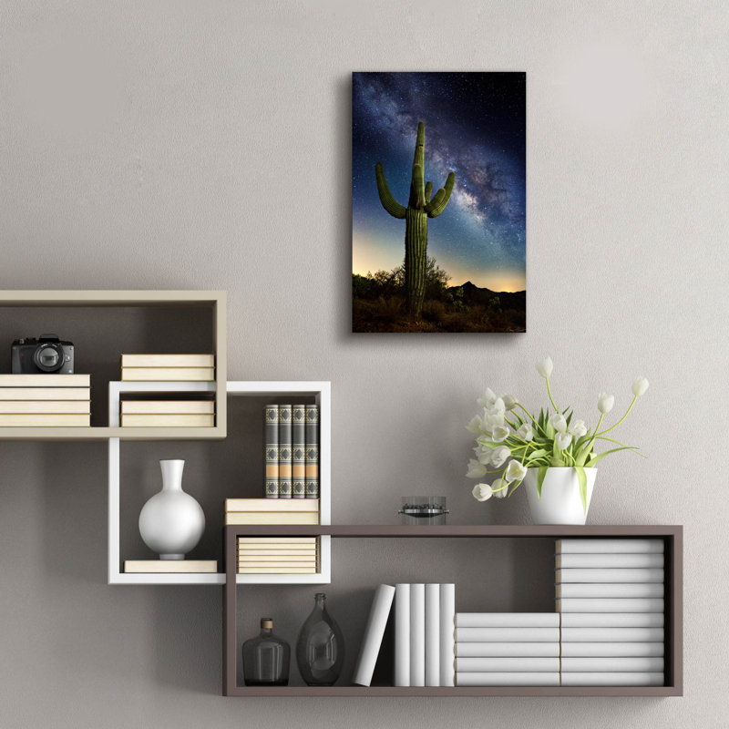  «Desert Lights 1» par David Drost, art mural en verre acrylique, 16 po x 24 po, H 24 po x l 16 po
