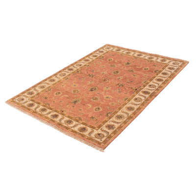 One-of-a-Kind 6'0" X 9' New Age Wool Area Rug in Brown