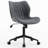 Maddoux Armless Swivel Office Chair Faux Leather Upholstered Waterproof Desk Chair Ergonomic Adjustable Computer Chair-264647574