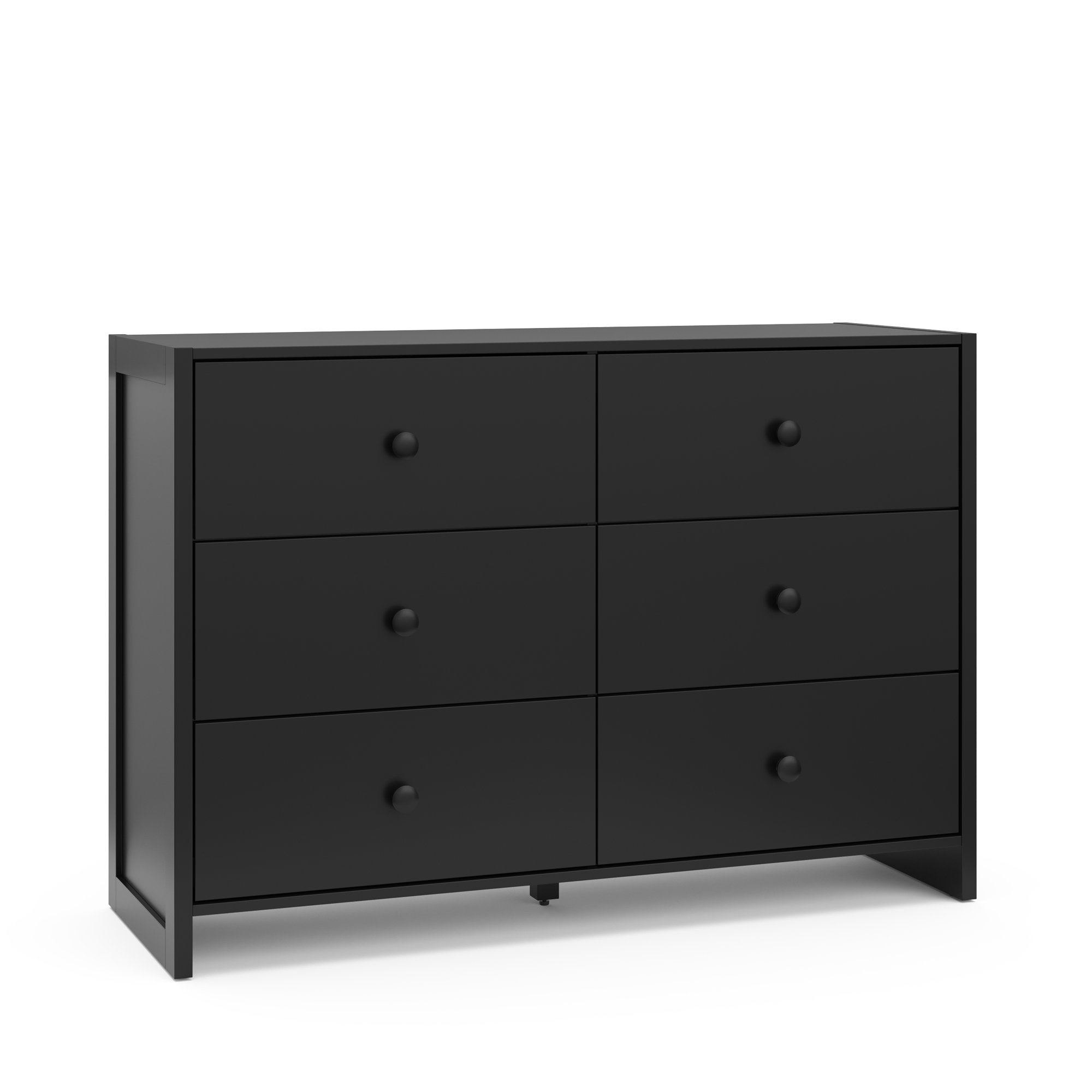 Storkcraft Calabasas 6 Drawer Double Dresser, Black